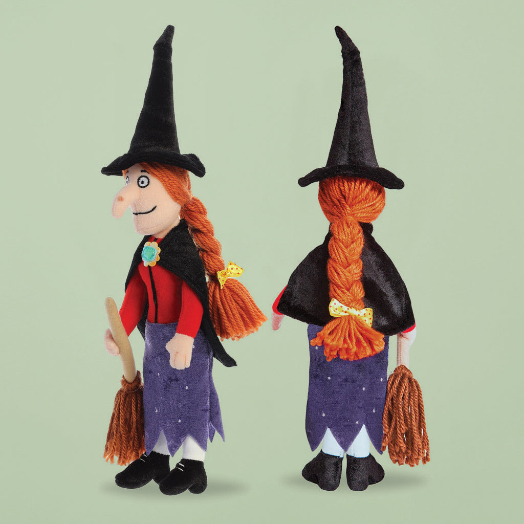 Witch with Broom Soft Toy with Room on the Broom Storybook