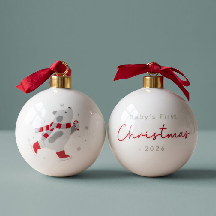 Baby's First Christmas Teddy Bear Bauble
