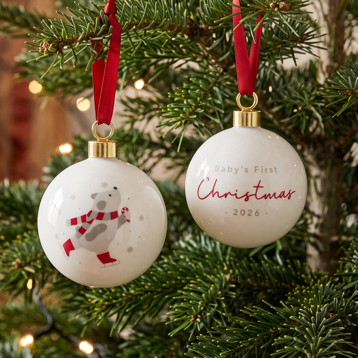 Baby's First Christmas Teddy Bear Bauble