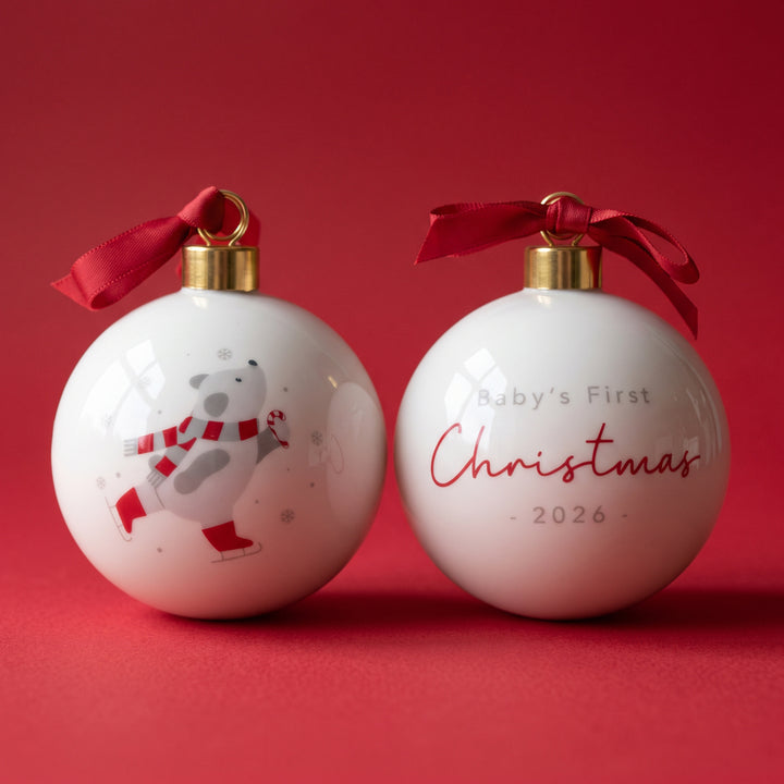 Baby's First Christmas Teddy Bear Bauble