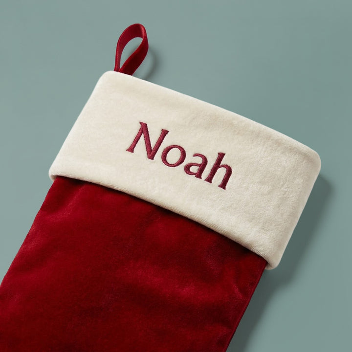 Personalised Christmas Stocking, Red
