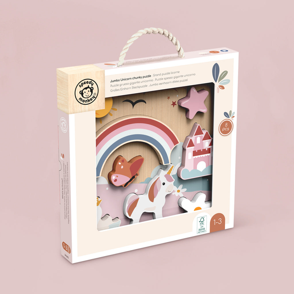Speedy Monkey Jumbo Chunky Unicorn Puzzle 