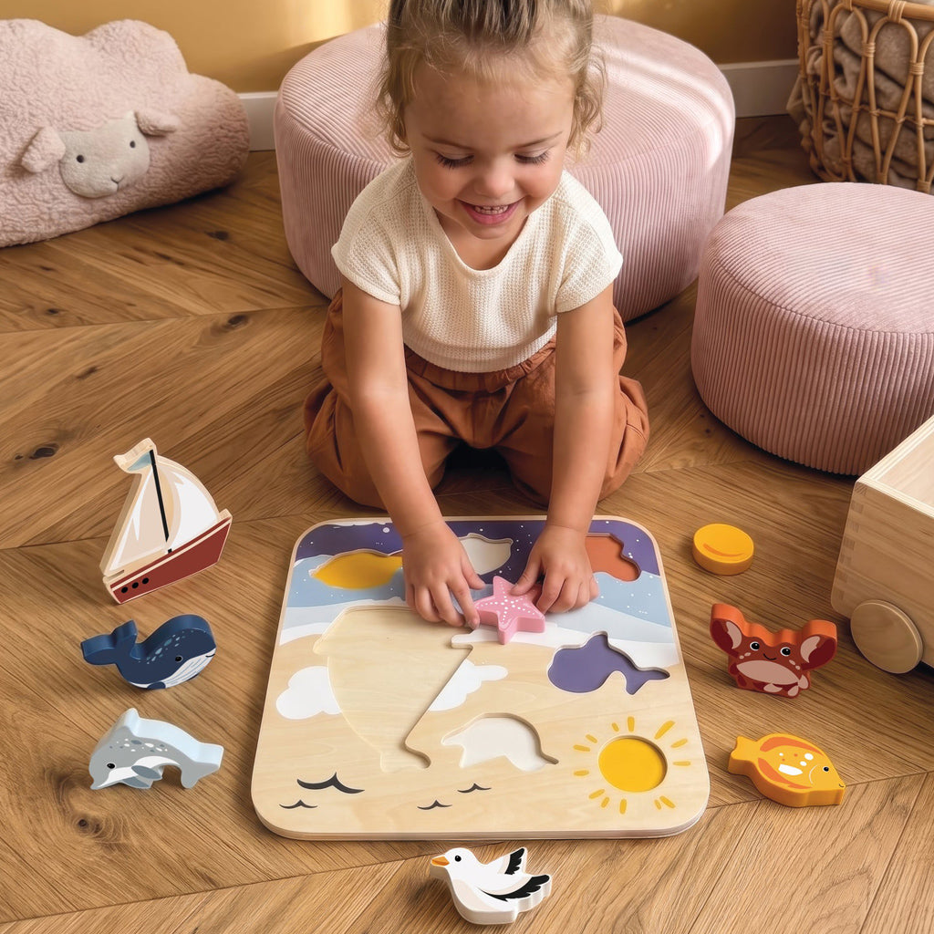 Speedy Monkey Jumbo Chunky Puzzle, Ocean