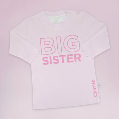 Big Sister T-Shirt with Personalised Bernard Bear