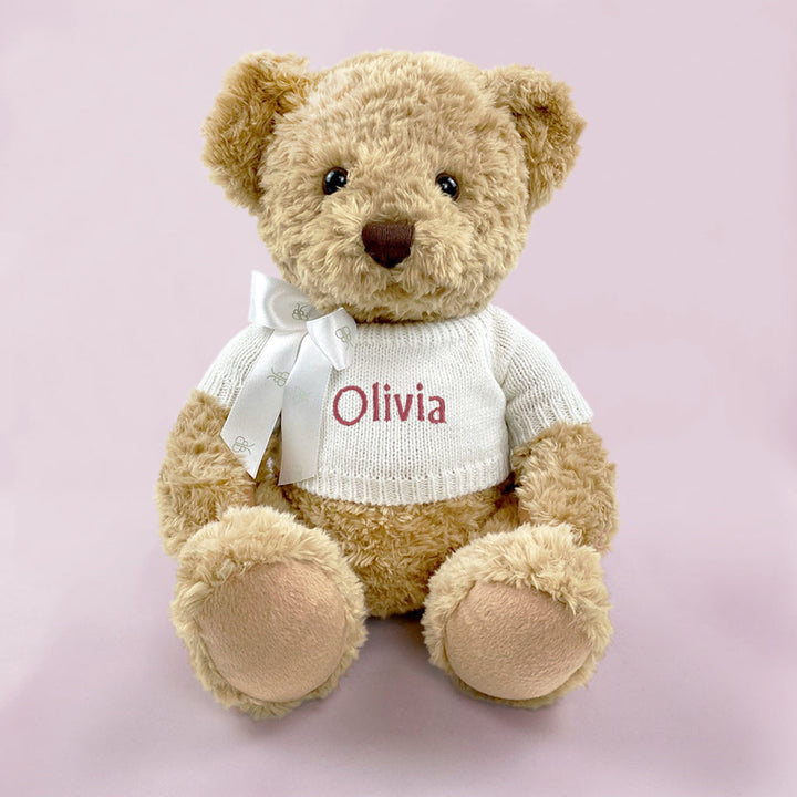 Personalised Little Love Moses Basket Baby Hamper- Pink