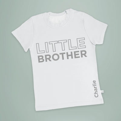 Personalised Little Brother T-shirt-Short-Sleeved