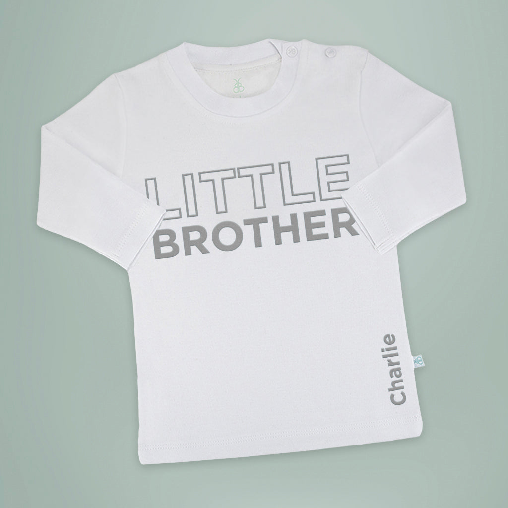 Personalised Little Brother T-shirt-Long-Sleeved