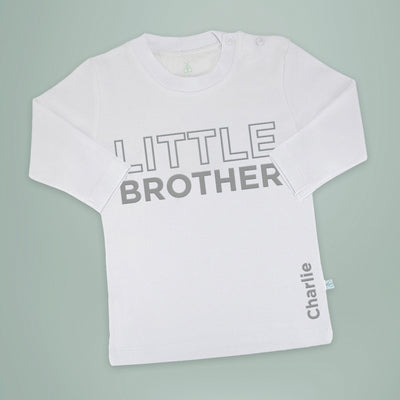 Personalised Little Brother T-shirt-Long-Sleeved