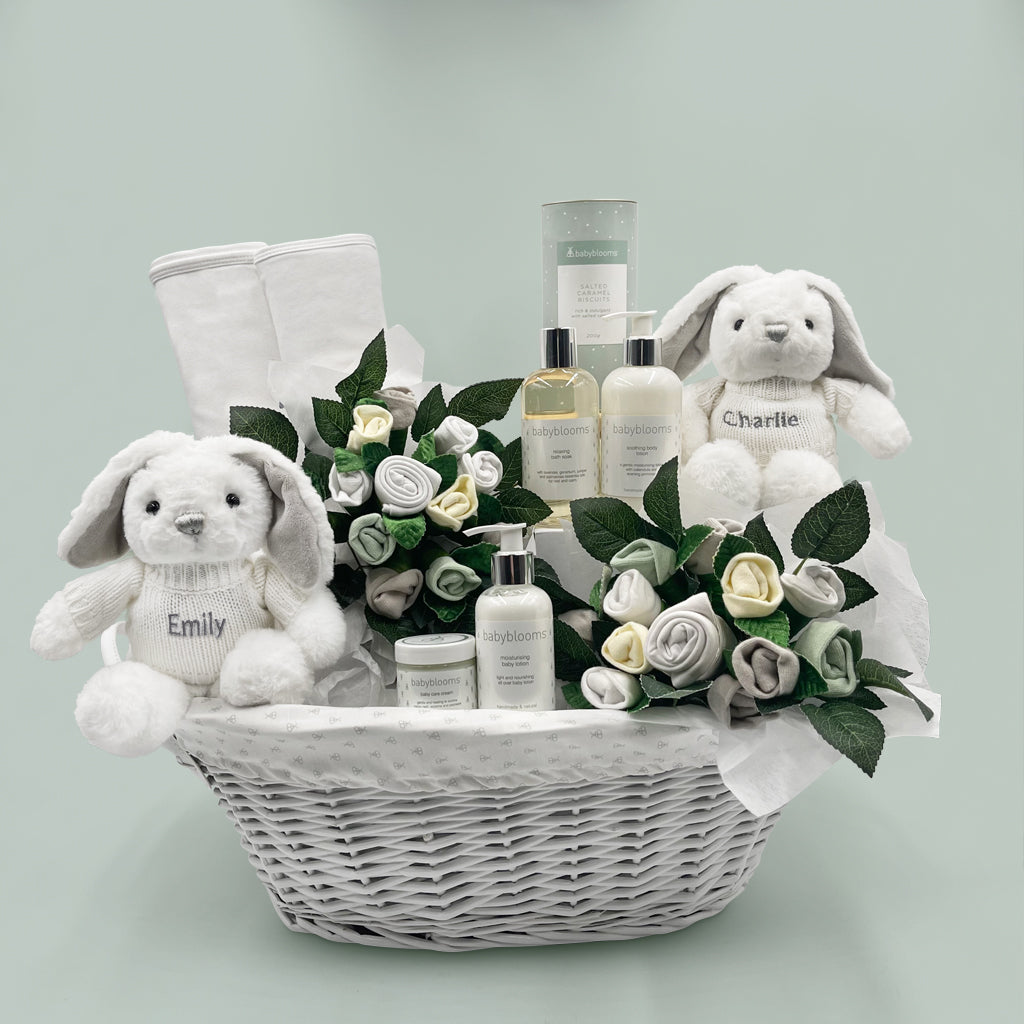 Luxury Twins New Baby Hamper Personalised