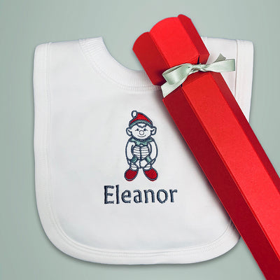 Baby First Christmas Cracker With Bib