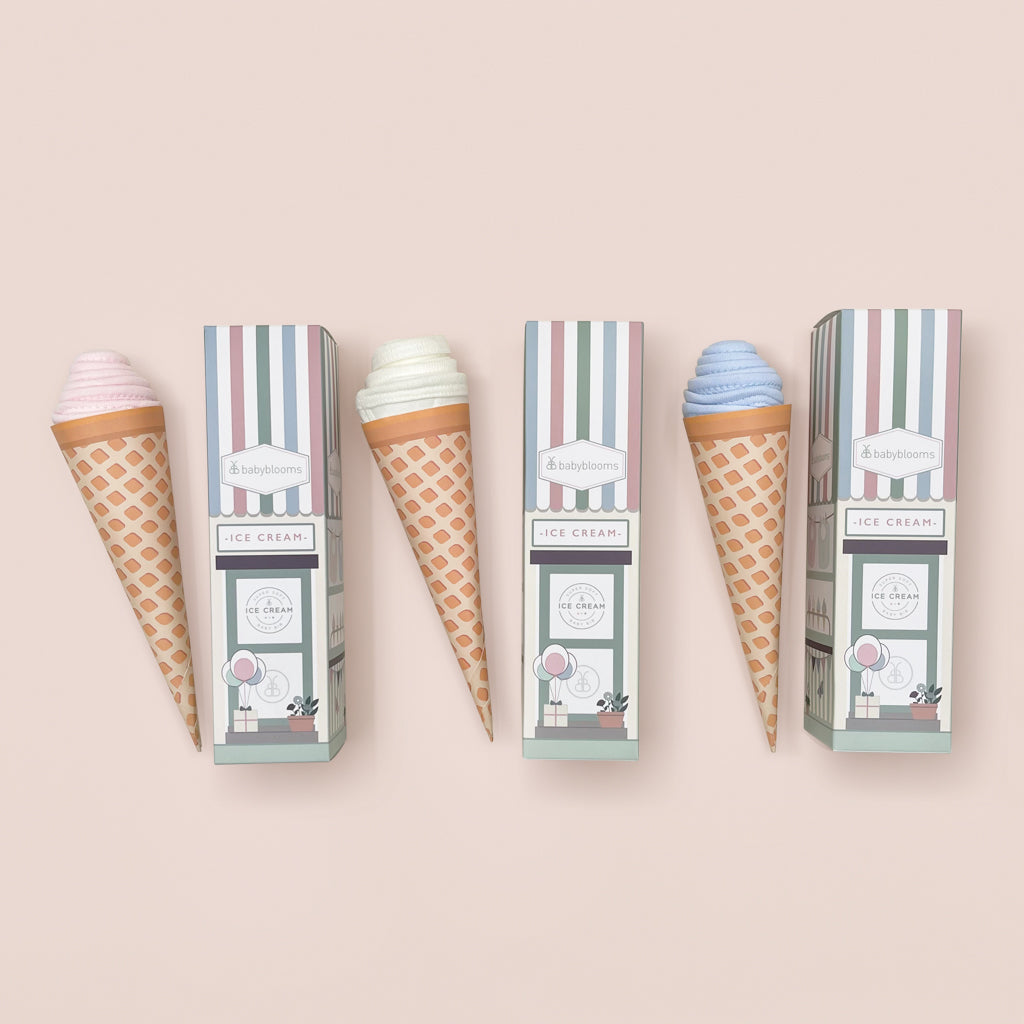 Bib Ice Cream Cornet Blue