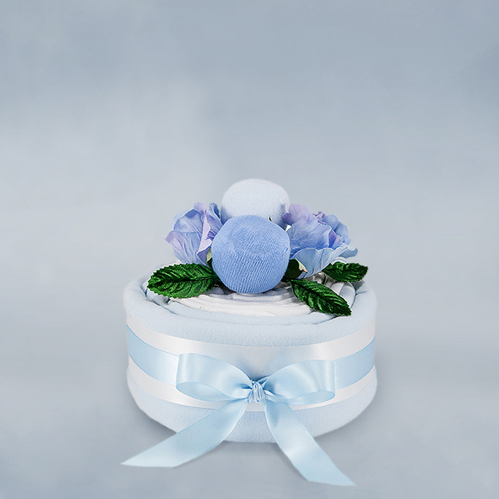 Baby Boy Shower Gift Muslin Cake