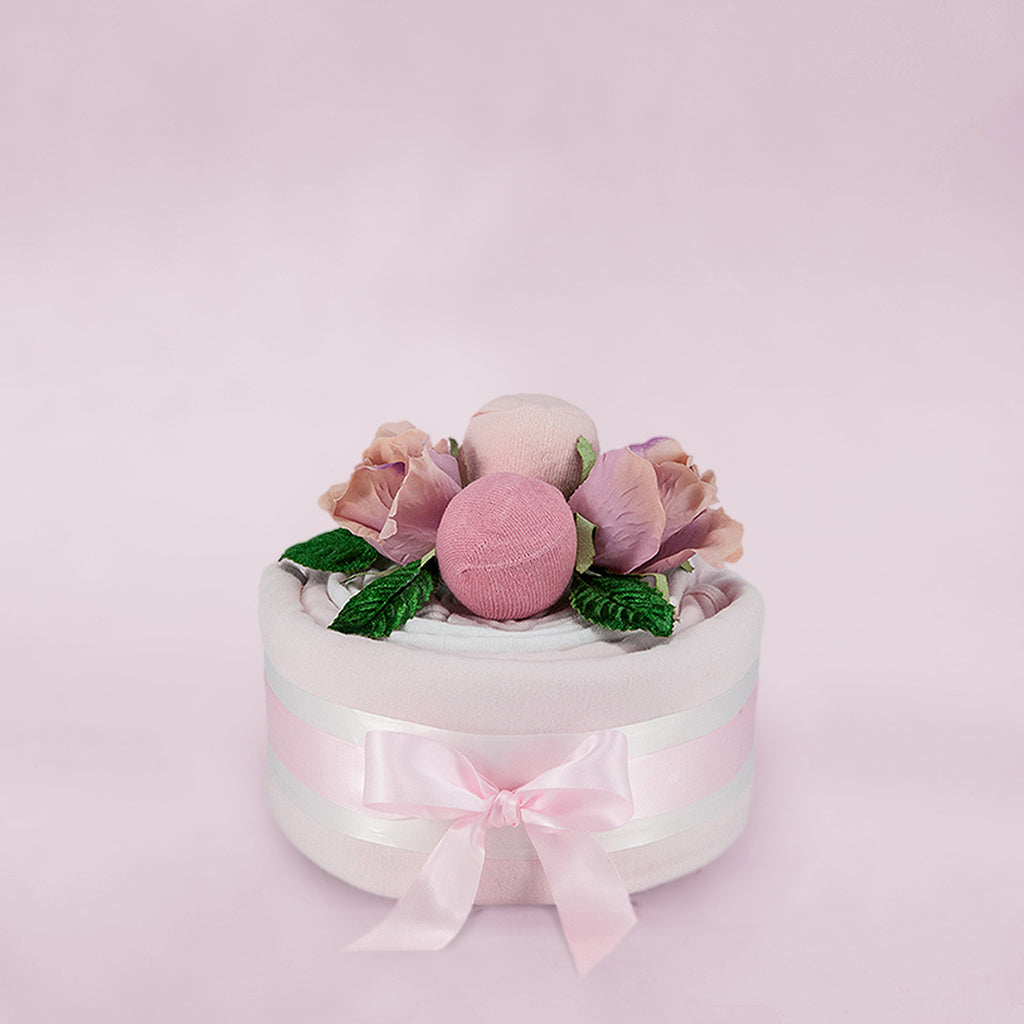 Baby Shower Gift Baby Girl Muslin Cake