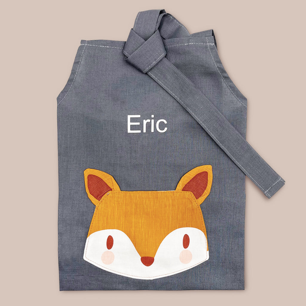 Bashful Fox and Personalised Apron