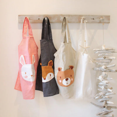 Personalised Bear Linen Apron