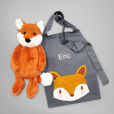 Bashful Fox and Personalised Apron