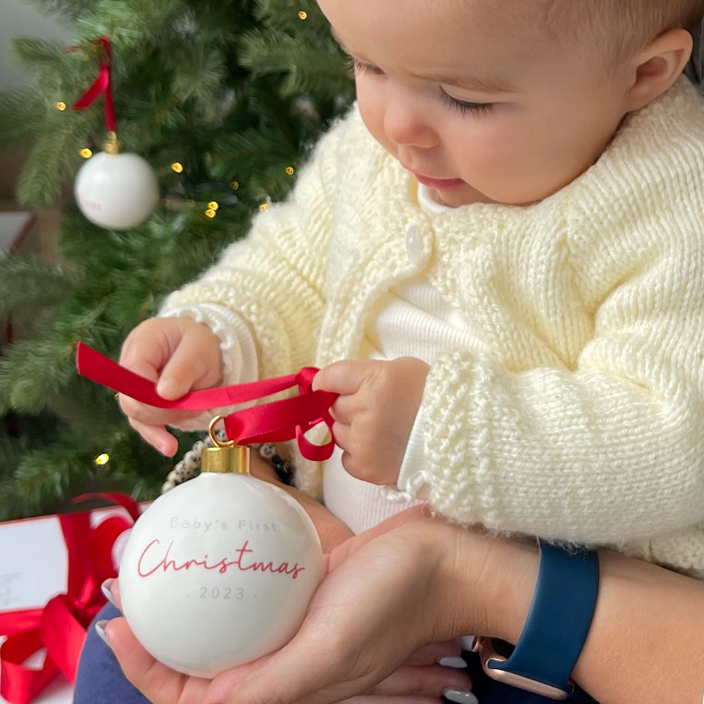 Baby's First Christmas Teddy Bear Bauble