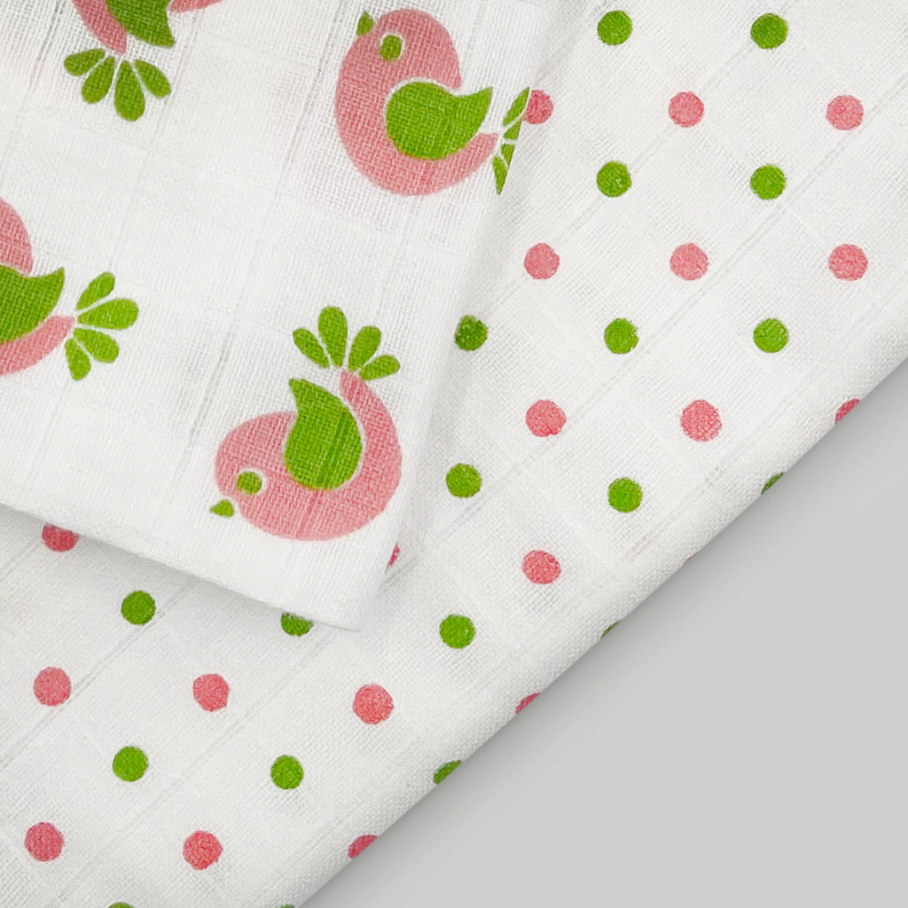 Swaddles and Socks New Baby Gift Set, Pink