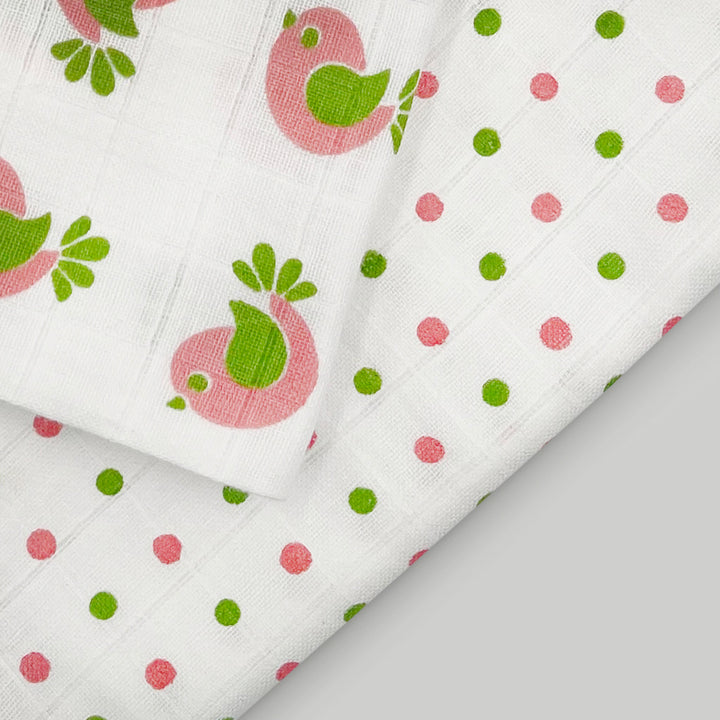 Swaddles and Socks New Baby Gift Set, Pink