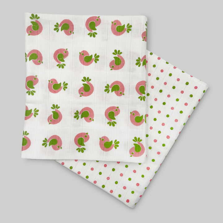 Swaddles and Socks New Baby Gift Set, Pink