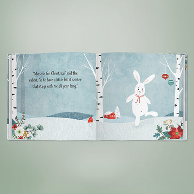 My Wish For Christmas Book with Personalised Fox Cub Soft Toy