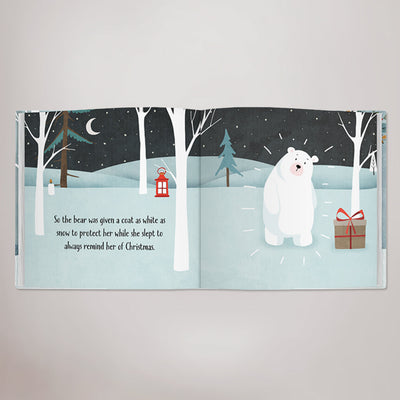 Little Grey Bunny's Personalised Christmas Stocking and Book Set