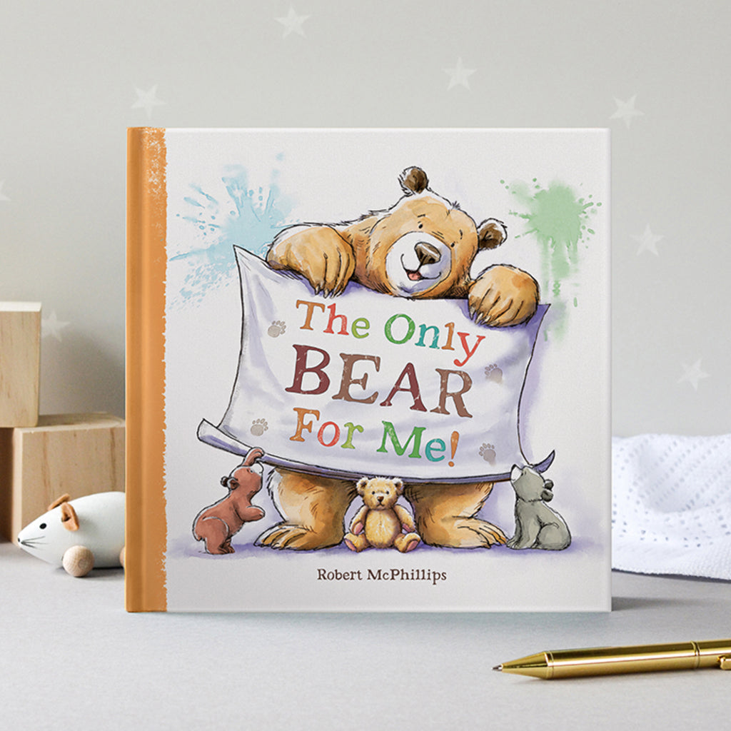 Personalised Bertie & Bear Book, Blue