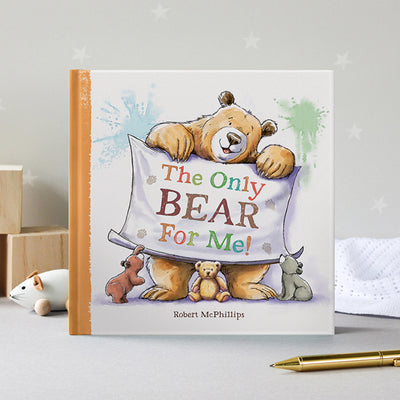 Personalised Bertie & Bear Book, Blue