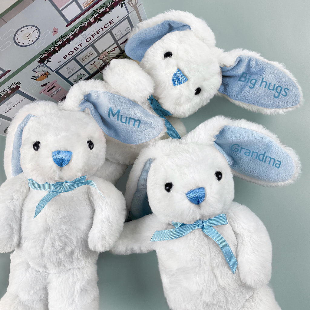 Eco Bunny Soft Toy Send A Bunny Hug In Blue