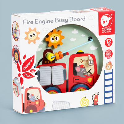 Wooden Fire Engine Busy Board