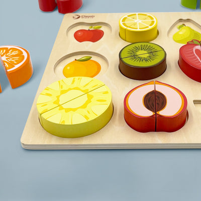 Wooden Fruit Cutting Puzzle