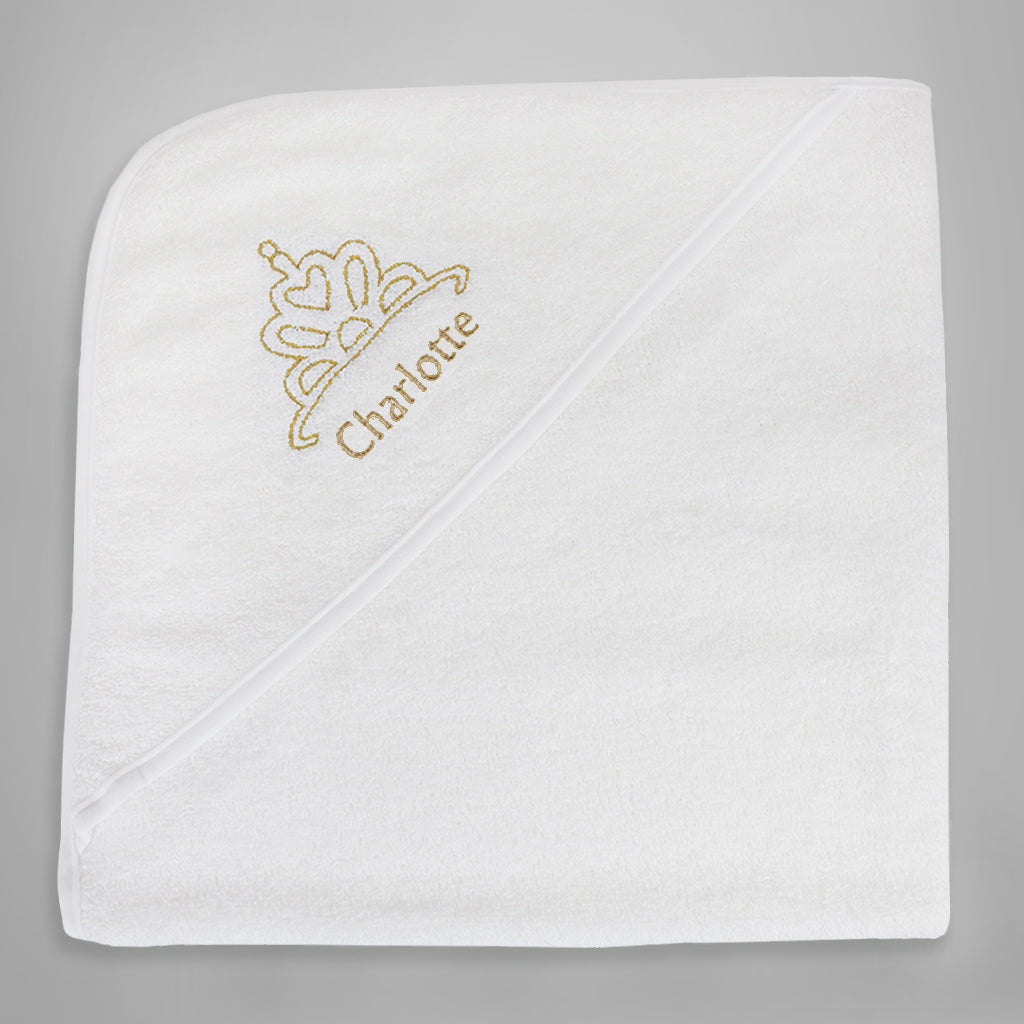 Personalised Royal Hooded Baby Towel