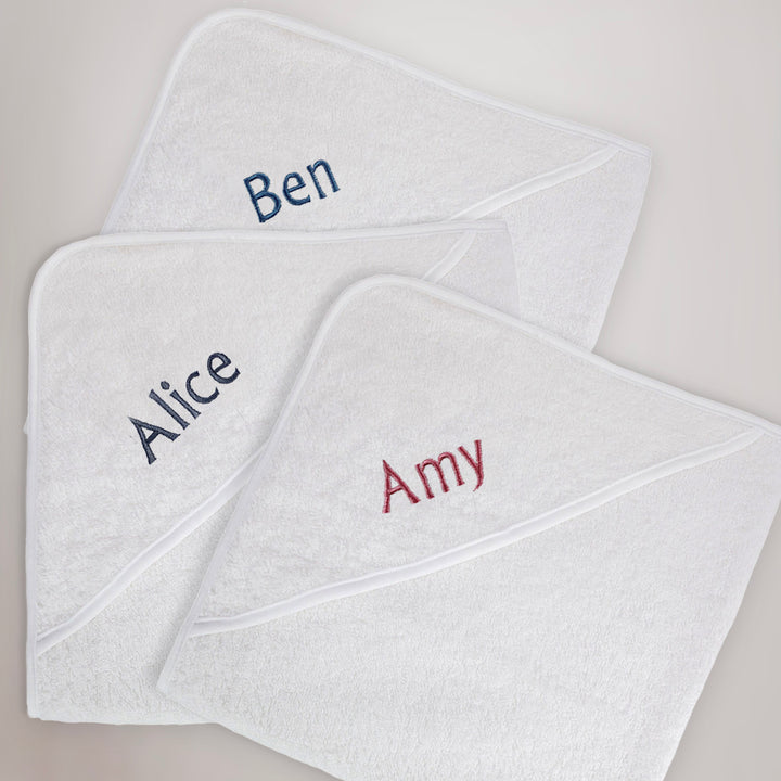 Childrens Large Personalised Hooded Bath Towel, Pink