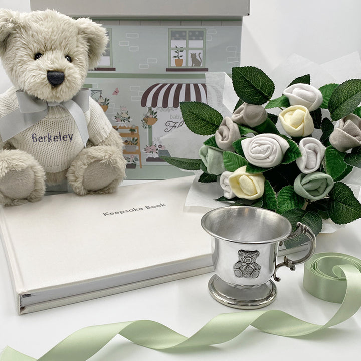Personalised Little Treasures Keepsake Hamper with Berkeley Bear and Cup