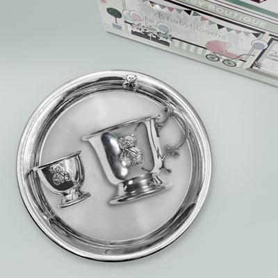 Little Treasures Pewter Breakfast Set with Cup
