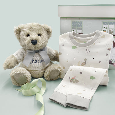 Personalised Berkeley Bear & Little Love Pyjamas, Neutral