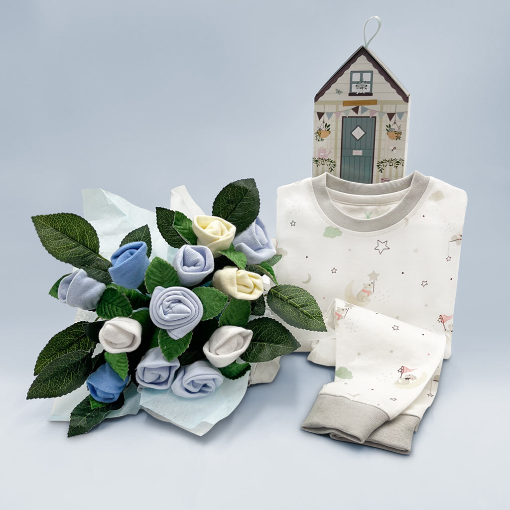 New Baby Boy Gift Baby Sock Bouquet