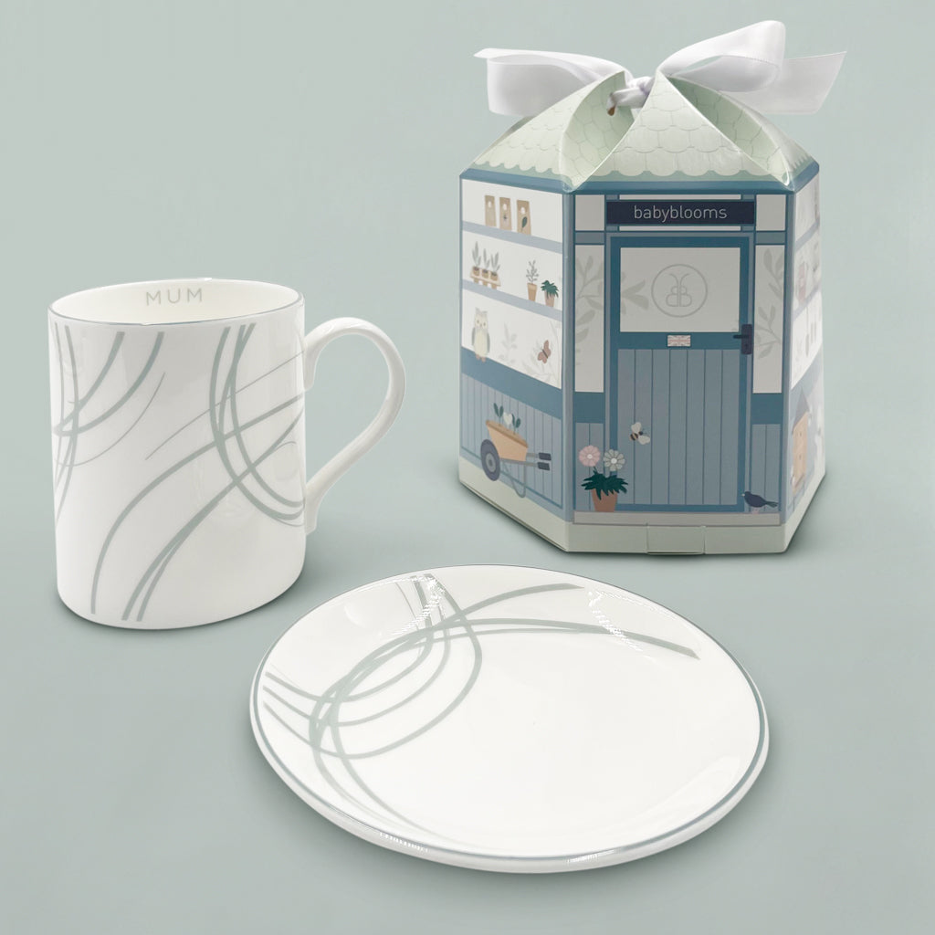 New Mum Present Fine Bone China Mug And Saucer Christmas Gift Set