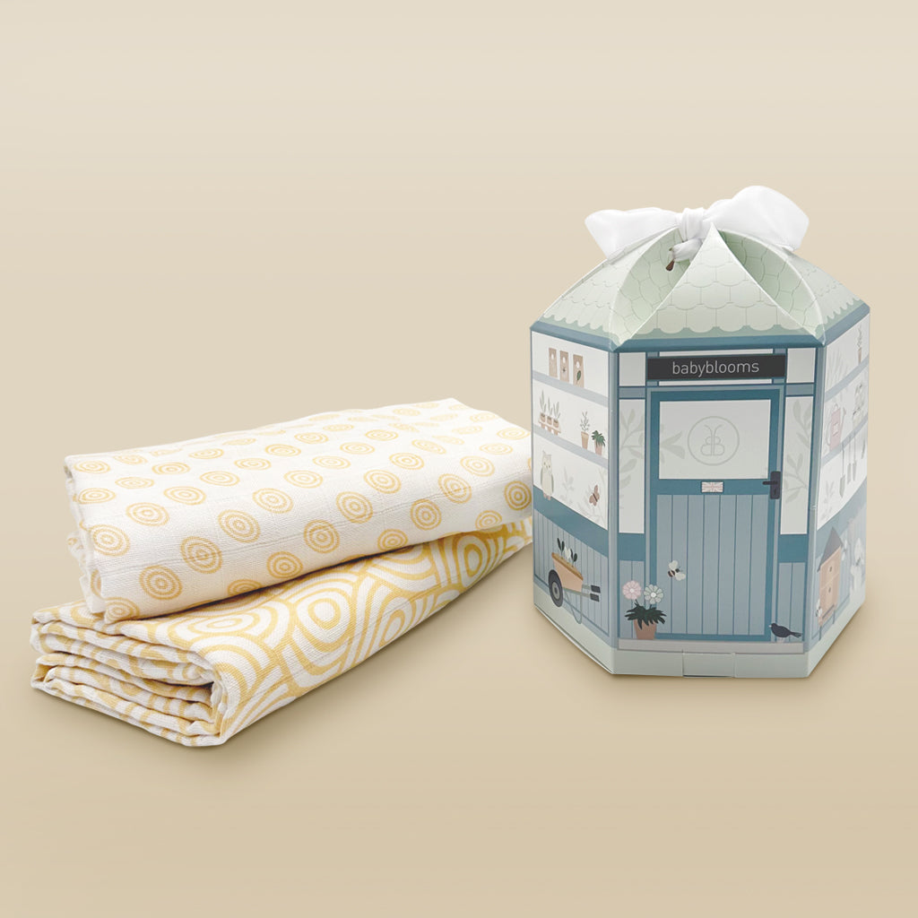 Muslin Swaddles Baby Gift Set, Neutral