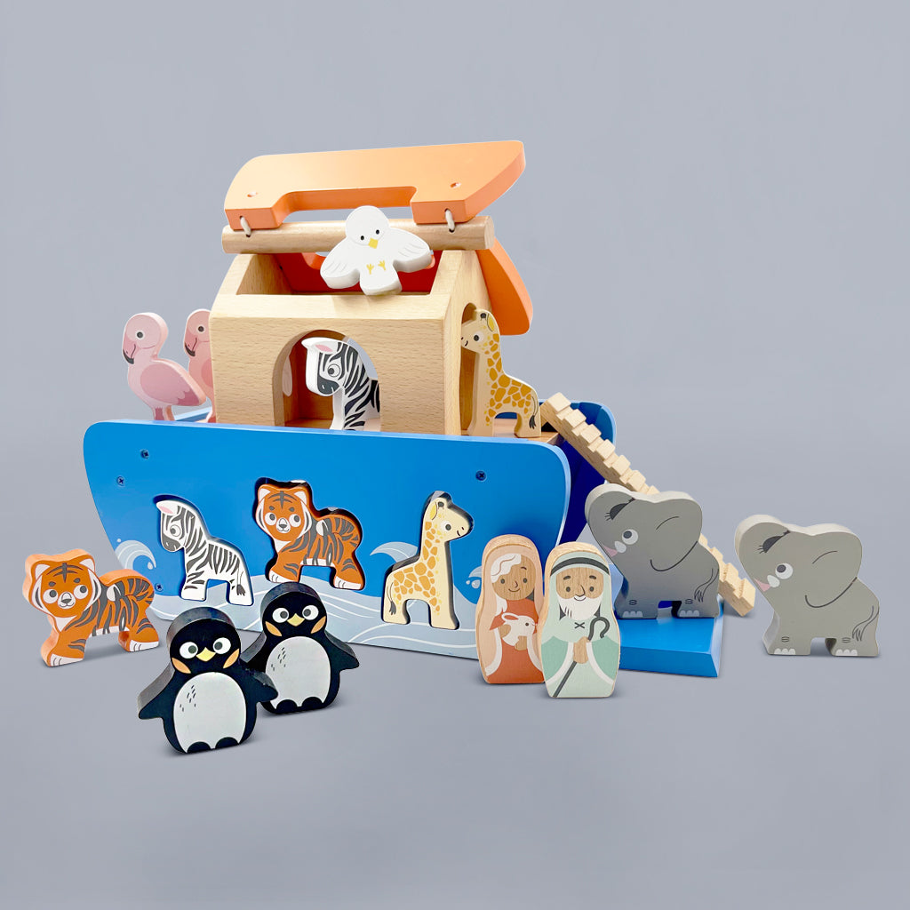 Noah's ark shape discount sorter wooden toy