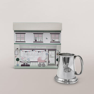 Childs Traditional Pewter Tankard, Bunny