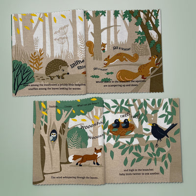 Personalised Woodland Hush Rag Book