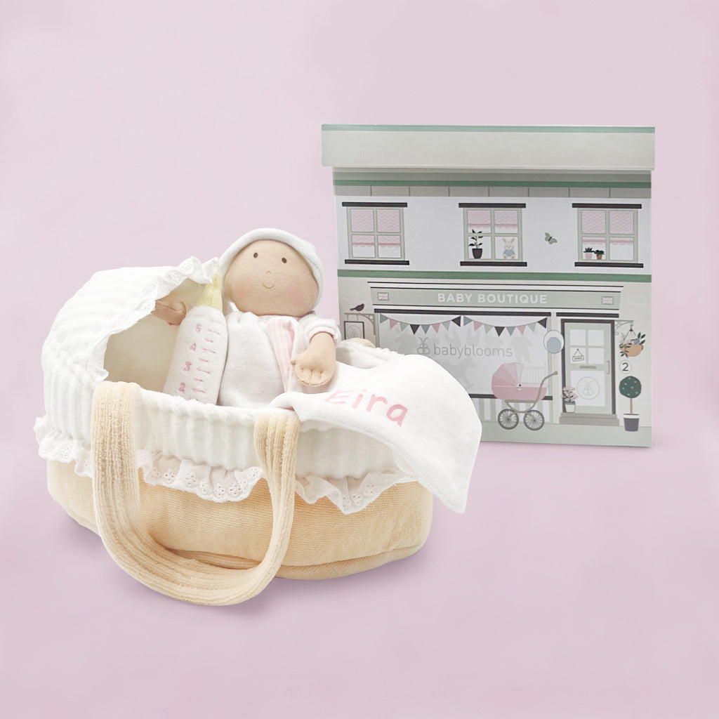 Personalised Baby Doll with Carry Cot