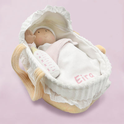 Personalised Baby Doll with Carry Cot