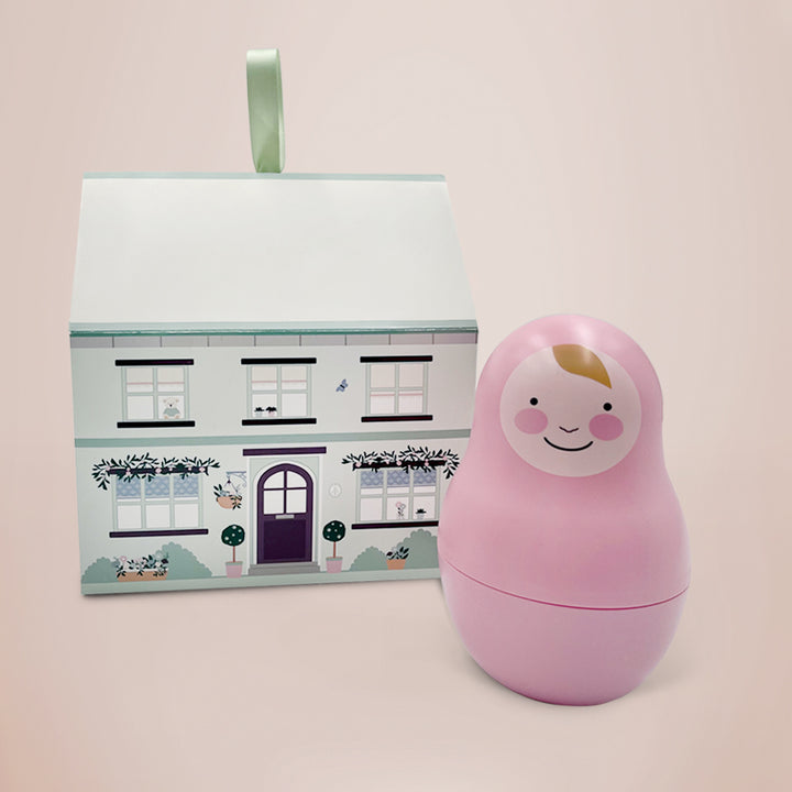 Pink Pastel Nesting Babies with Chiming Bo Bunny