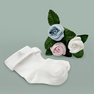 Babyblooms' Rosebud Sock Baby Shower Favour