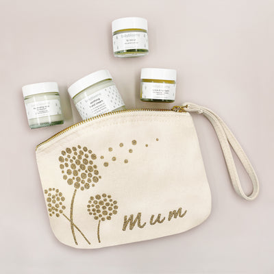 Just for Mum Dandelion Pouch with Natural Skincare