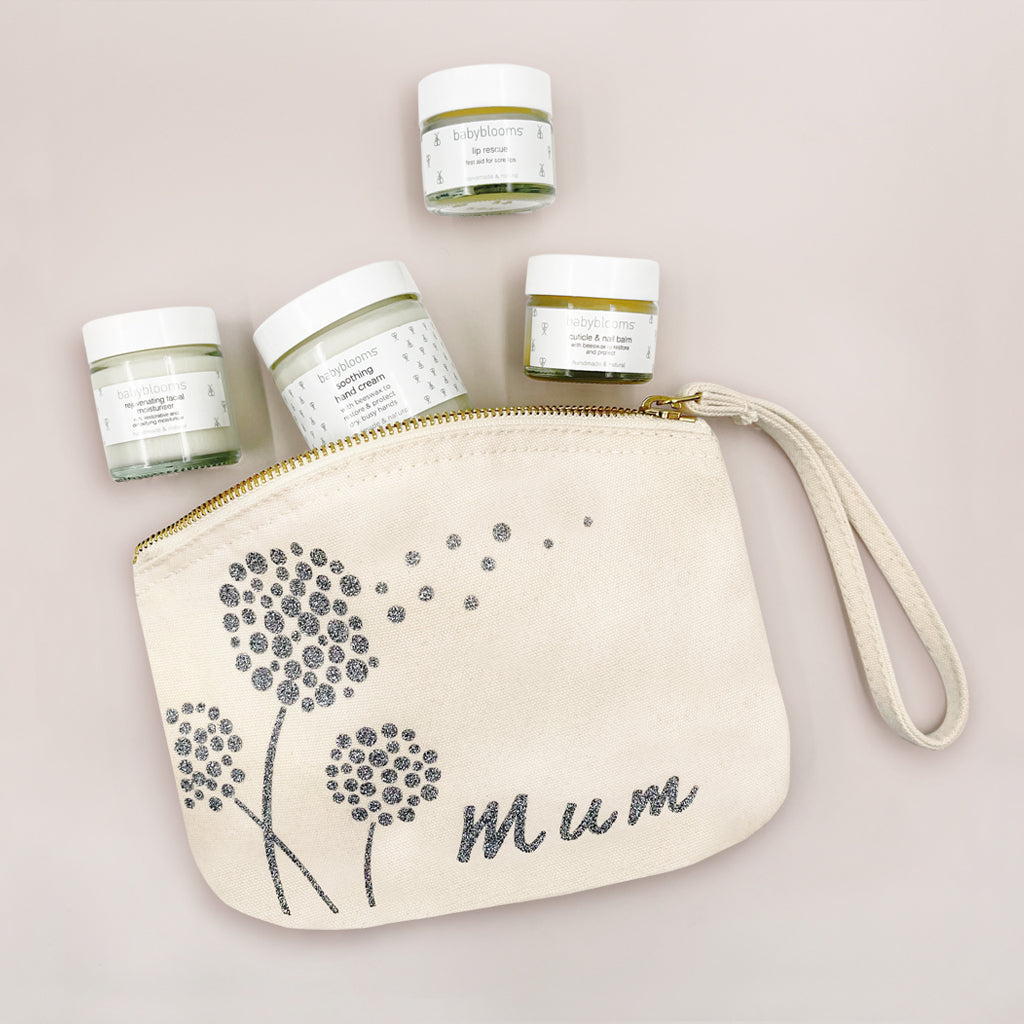 Just for Mum Dandelion Pouch with Natural Skincare