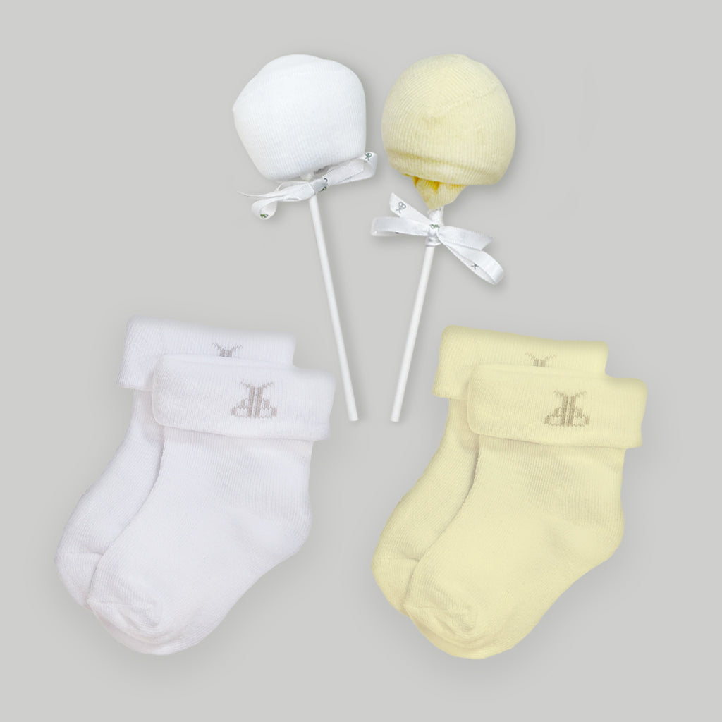 Swaddles and Socks New Baby Gift Set, Neutral