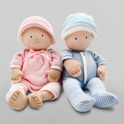 Baby Boy Rag Doll and Baby Girl Rag Doll